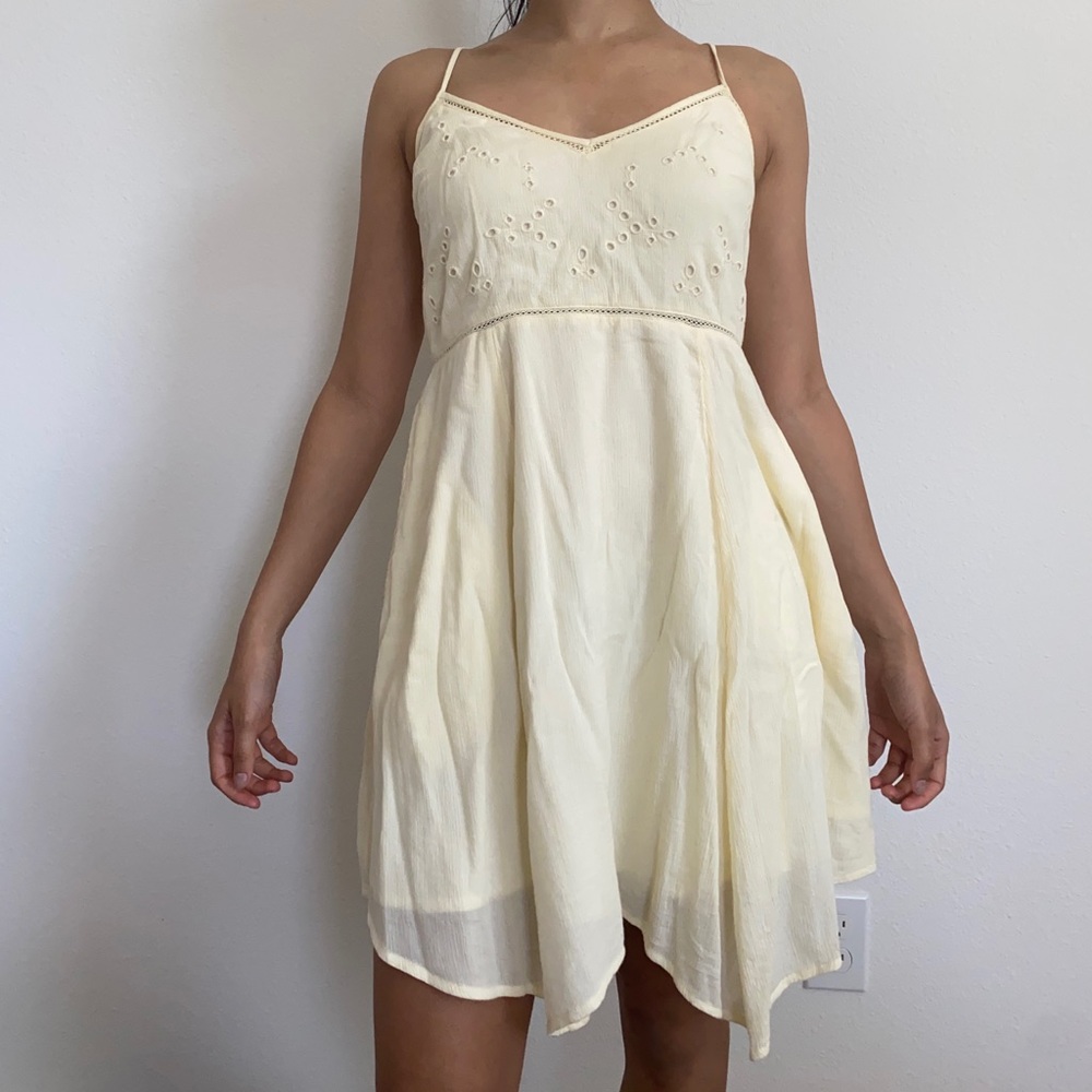 Yellow Asymmetrical Dress